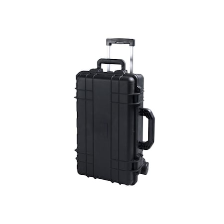 Tz Case Cape Buffalo Wheeled Water Resistant Utility Case, Black - 8.75 x 14 x 22 in. CB-022 B